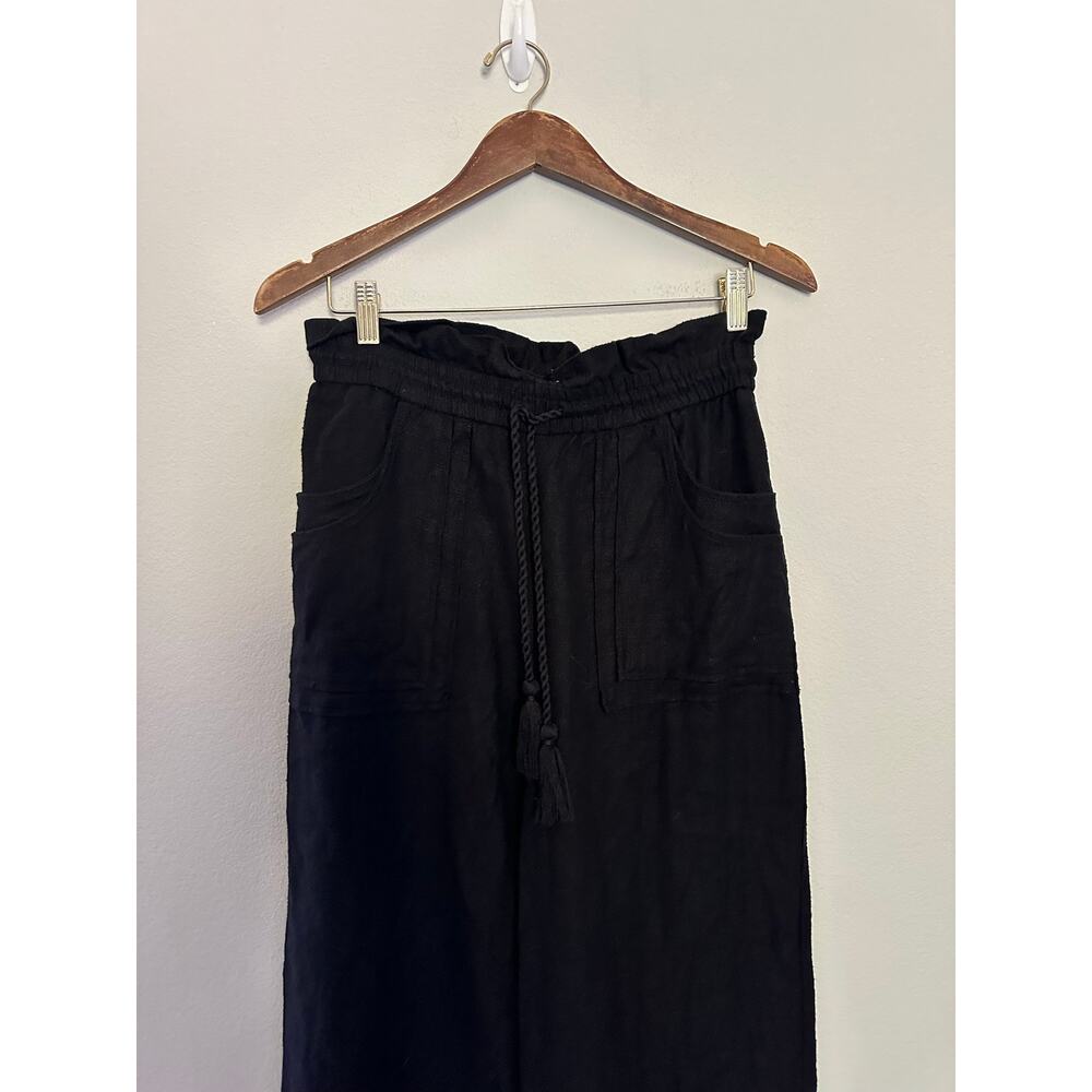House of Harlow 1960 Wide Leg Black Linen Blend Pants size Small - Picture 4 of 7